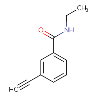 Chemical structure of N-ethyl-3-ethynylbenzamide - CSSB00103141065