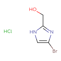 Chemical structure of (4-bromo-1H-imidazol-2-yl)methanol hydrochloride - CSSB00000732397