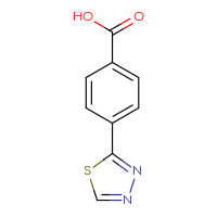 Chemical structure of 4-(1,3,4-thiadiazol-2-yl)benzoic acid - CSSB00010958414