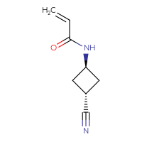 Chemical structure of N-[(1r,3r)-3-cyanocyclobutyl]prop-2-enamide - CSSB06677191803