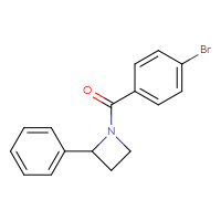 Chemical structure of 1-(4-bromobenzoyl)-2-phenylazetidine - CSSB00083738639