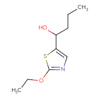Chemical structure of 1-(2-ethoxy-1,3-thiazol-5-yl)butan-1-ol - CSSB02495752701