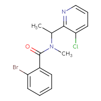 Chemical structure of 2-bromo-N-[1-(3-chloropyridin-2-yl)ethyl]-N-methylbenzamide - CSSB06603171688