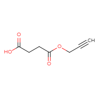 Chemical structure of 4-oxo-4-(prop-2-yn-1-yloxy)butanoic acid - CSSB00000012569