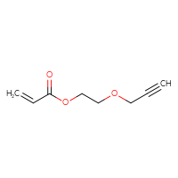 Chemical structure of 2-(prop-2-yn-1-yloxy)ethyl prop-2-enoate - CSSB00010780988