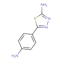 Chemical structure of 5-(4-aminophenyl)-1,3,4-thiadiazol-2-amine - CSSB00009955542