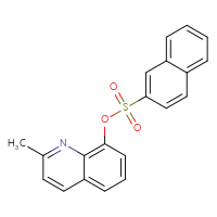 Chemical structure of 2-methylquinolin-8-yl naphthalene-2-sulfonate - CSSB00026489454