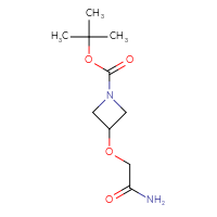 Chemical structure of tert-butyl 3-(carbamoylmethoxy)azetidine-1-carboxylate - CSSB00015758516