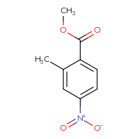 Chemical structure of methyl 2-methyl-4-nitrobenzoate - CSSB00011558258
