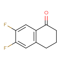 Chemical structure of 6,7-difluoro-1,2,3,4-tetrahydronaphthalen-1-one - CSSB00000087432