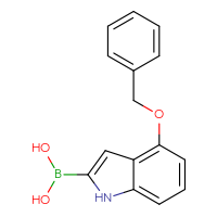 Chemical structure of [4-(benzyloxy)-1H-indol-2-yl]boronic acid - CSSB00010246285