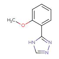 Chemical structure of 3-(2-methoxyphenyl)-4H-1,2,4-triazole - CSSB00009937754