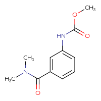 Chemical structure of methyl N-[3-(dimethylcarbamoyl)phenyl]carbamate - CSSB00103344765