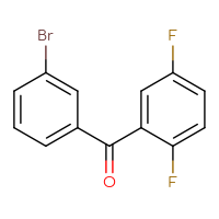 Chemical structure of (3-bromophenyl)(2,5-difluorophenyl)methanone - CSSB00000323682