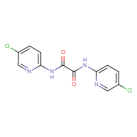 Chemical structure of N,N'-bis(5-chloropyridin-2-yl)ethanediamide - CSSB03437684576