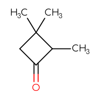 Chemical structure of 2,3,3-trimethylcyclobutan-1-one - CSSB00010635932