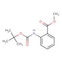 Chemical structure of methyl 2-{[(tert-butoxy)carbonyl]amino}benzoate - CSSB00011326961