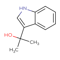Chemical structure of 2-(1H-indol-3-yl)propan-2-ol - CSSB00014766239
