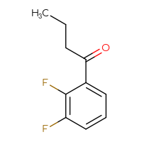 Chemical structure of 1-(2,3-difluorophenyl)butan-1-one - CSSB00011966439