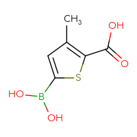 Chemical structure of 5-(dihydroxyboranyl)-3-methylthiophene-2-carboxylic acid - CSSB00009853891