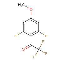 Chemical structure of 1-(2,6-difluoro-4-methoxyphenyl)-2,2,2-trifluoroethan-1-one - CSSB00012920587