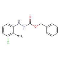 Chemical structure of N'-(3-chloro-2-methylphenyl)(benzyloxy)carbohydrazide - CSSB02125708035