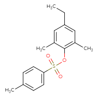 Chemical structure of 4-ethyl-2,6-dimethylphenyl 4-methylbenzene-1-sulfonate - CSSB02063221500