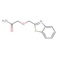 Chemical structure of 2-[(1,3-benzothiazol-2-yl)methoxy]acetamide - CSSB00081123760