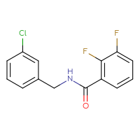 Chemical structure of N-[(3-chlorophenyl)methyl]-2,3-difluorobenzamide - CSSB00043872279
