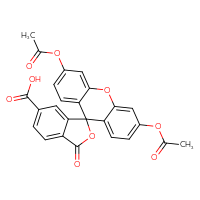 Chemical structure of 3',6'-bis(acetyloxy)-3-oxo-3H-spiro[2-benzofuran-1,9'-xanthene]-6-carboxylic acid - CSSB00016990225
