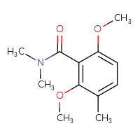 Chemical structure of 2,6-dimethoxy-N,N,3-trimethylbenzamide - CSSB01432919425