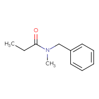 Chemical structure of N-benzyl-N-methylpropanamide - CSSB00000152899
