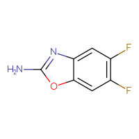 Chemical structure of 5,6-difluoro-1,3-benzoxazol-2-amine - CSSB00009838917
