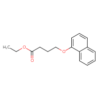 Chemical structure of ethyl 4-(naphthalen-1-yloxy)butanoate - CSSB00103788492
