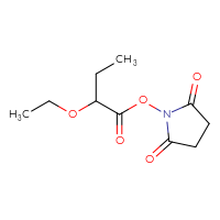 Chemical structure of 2,5-dioxopyrrolidin-1-yl 2-ethoxybutanoate - CSSB17484213596