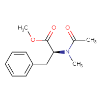 Chemical structure of methyl (2S)-2-(N-methylacetamido)-3-phenylpropanoate - CSSB06989408635