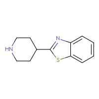 Chemical structure of 2-(piperidin-4-yl)-1,3-benzothiazole - CSSB00000181280