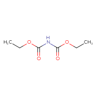 Chemical structure of ethyl N-(ethoxycarbonyl)carbamate - CSSB00000116849