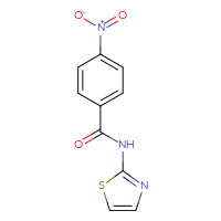 Chemical structure of 4-nitro-N-(1,3-thiazol-2-yl)benzamide - CSSB00103154999