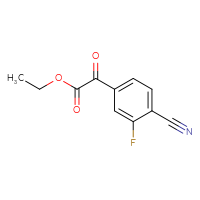Chemical structure of ethyl 2-(4-cyano-3-fluorophenyl)-2-oxoacetate - CSSB00010208454