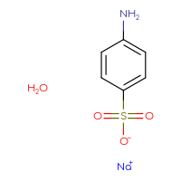 Chemical structure of sodium 4-aminobenzene-1-sulfonate hydrate - CSSB00020587015