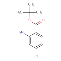 Chemical structure of tert-butyl 2-amino-4-chlorobenzoate - CSSB00011372006