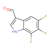 Chemical structure of 5,6,7-trifluoro-1H-indole-3-carbaldehyde - CSSB00021329128