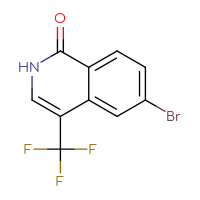 Chemical structure of 6-bromo-4-(trifluoromethyl)-1,2-dihydroisoquinolin-1-one - CSSB00021160297
