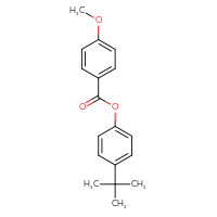 Chemical structure of 4-tert-butylphenyl 4-methoxybenzoate - CSSB00026385644
