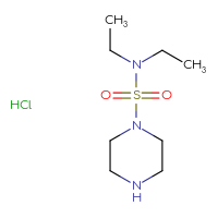 Chemical structure of N,N-diethylpiperazine-1-sulfonamide hydrochloride - CSSB00025773627