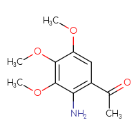 Chemical structure of 1-(2-amino-3,4,5-trimethoxyphenyl)ethan-1-one - CSSB00010235675