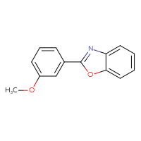 Chemical structure of 2-(3-methoxyphenyl)-1,3-benzoxazole - CSSB00159423890