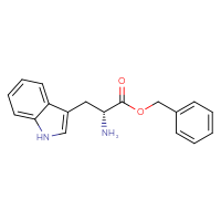 Chemical structure of benzyl (2R)-2-amino-3-(1H-indol-3-yl)propanoate - CSSB00012047236