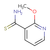 Chemical structure of 2-methoxypyridine-3-carbothioamide - CSSB00000751753